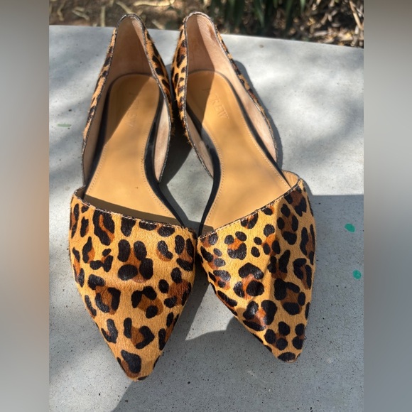 J Crew Mules leopard print leather shoes 7 - Picture 2 of 7